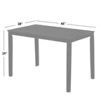 Tavolo da pranzo rettangolare shaker contemporaneo